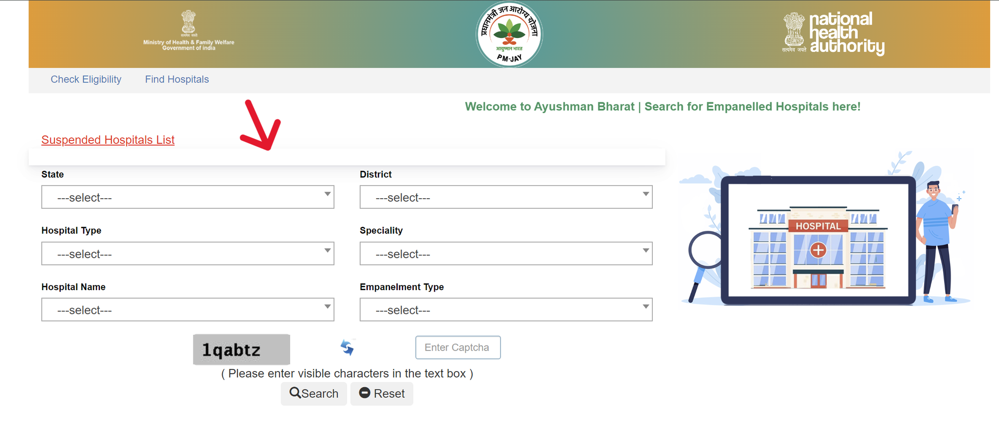 Ayushman Card Hospital List